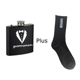 Best Man Gift Sets 7oz Flask + Socks - Flask and Socks Set - Your Choice - Stainless Steel - image 13
