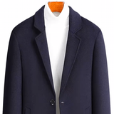 Men's Luxury Wool Blend Trench Coats - Tan / Trench Coat - 4XL - Polyester - image 8