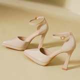 Women's Patent Leather Pointed Toe heels - Red - 12cm Heels - 42 B - Patent Leather - image 41