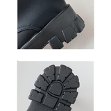 Funki Buys | Boots | Women's Lace-up Chunky Combat Boots - Black - Ankle / With Plush Inner / 43 B / PU Leather - image 43