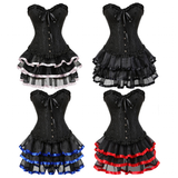 Women's Pretty Tutu Bustier Corset Sets - Black - 1 / Set - 7XL - Polyester - image 16