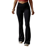 Women's High Waist Bootcut Yoga Pants - Black - Workout Pants - XXL - Polyester - image 1