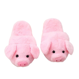 Women's Pink Pig Winter Soft Slippers - Pink - Pig Slide Slippers - 9 B - Plush - image 22