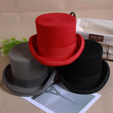 Men's Handcrafted Luxury Formal Top Hats - Gray - Hat 15cm - S(55cm) - Wool - image 19