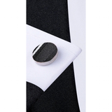 Funki Buys | Neckties | Men's 3 Pcs Bold Black White Stripe Tie Set