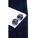 Funki Buys | Neckties | Men's 3 Pcs Black Gray Floral Tie Set