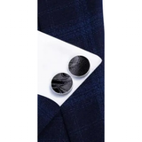Funki Buys | Neckties | Men's 3 Pcs Solid Black Paisley Tie Set