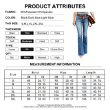 Women's Boyfriend Jeans Mid Waist - Blue - Light Blue / Bootcut Jeans - XXL - Polyester Denim - image 19