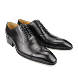Men's Leather Luxury Custom Dress Shoes - Black - Men's Dress Shoes - 46 B - Genuine Leather - image 4