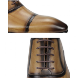 Men's Leather Luxury Custom Dress Shoes - Black - Men's Dress Shoes - 46 B - Genuine Leather - image 15