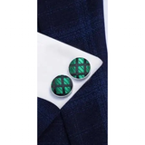 Funki Buys | Neckties | Men's 3 Pcs Green Black Lattice Tie Set