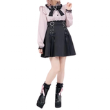 Women's High Waist Harajuku Mini Skirt - Black - Skirt - 4XL - Polyester - image 1