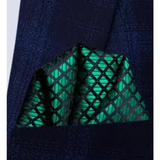 Funki Buys | Neckties | Men's 3 Pcs Green Black Lattice Tie Set