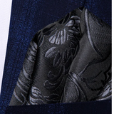 Funki Buys | Neckties | Men's 3 Pcs Black Gray Floral Tie Set