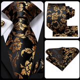 Funki Buys | Neckties | Men's 3 Pcs 100% Silk Luxury Tie Sets