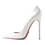 Women's Formal Red Sole Stiletto Pumps - Black - 1 / 12cm Stiletto - 44 B - PU Leather - image 37