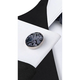 Funki Buys | Neckties | Men's 3 Pcs Black Gray Paisley Tie Set