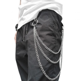 Men's Women's Trouser Key Chains - Silver - 1 / Style A / Key Wallet Chain - Medium - Alloy - image 1