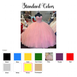 Women's Quinceañera Princess Dress - Champagne - Ball Gown - 26W - Polyester Tulle - image 5