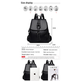 Backpacks Women's Quality Backpack Bag - Black - Backpack Handbag - Medium - PU Leather - image 26