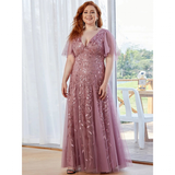 Funki Buys | Dresses | Women's Long Sequin Lace Formal Dress