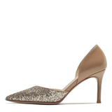 Women's Leather Sequin Glitter Bridal Shoe - Champaign - 4cm / Stilettos - 44 B - Genuine Leather - image 10