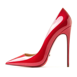 Women's Formal Red Sole Stiletto Pumps - Black - 1 / 12cm Stiletto - 44 B - PU Leather - image 42