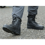 Men's Tactical Military Desert Hiking Boots - Black - Hiking Boots - 46 B - PU Leather - image 12
