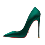 Women's Formal Red Sole Stiletto Pumps - Black - 1 / 12cm Stiletto - 44 B - PU Leather - image 45