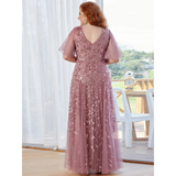 Funki Buys | Dresses | Women's Long Sequin Lace Formal Dress