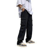 Men's Loose Fit Long White Cargo Pants - White - Cargo Pants - XXXL - Polyester Denim - image 36