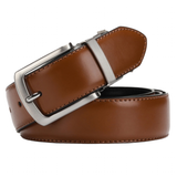 Men's Luxury Leather Belt Reversible Buckle - Yellow/Brown/Black - 1 / Men's Belt - 130cm - Genuine Leather - image 24