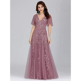 Funki Buys | Dresses | Women's Long Sequin Lace Formal Dress