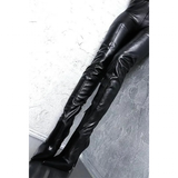 Women's Luxury Thigh High Stiletto Boots - Black - Thigh High Boots - 47 B - PU Leather - image 20