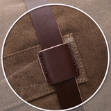 Messenger Bags Men's Canvas Hide Bags - Coffee - Bag - Large - Canvas/Leather - image 21