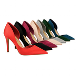 Women's Satin Wedding Party Stilettos - Blue - Party Pumps - 40 B - PU Leather - image 36