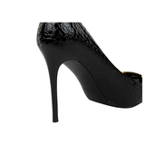 Women's Metal Buckle Pointed Toe Pumps - Green - Formal Shoes - 40 B - PU Leather - image 32