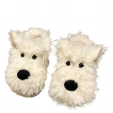 Women's Cute Shaggy Dog Slippers - Off White - Dog Slippers - 36-37 - Plush - image 14