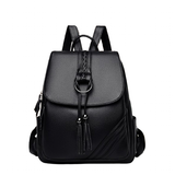 Backpacks Women's Quality Backpack Bag - Black - Backpack Handbag - Medium - PU Leather - image 13