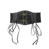 Women's Buckle Strap Waist Cinch Belts - Bronze - Waist Cinch Belt - PU Leather - image 13