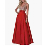 Women's Satin Sequin Evening Dress - Rose Gold - Evening Dress - US22 - Satin/Sequin - image 38