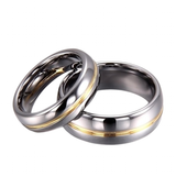 Men's Women's Stunning Engagement Ring - Gold/Silver - Unisex Wedding Band - 13 - Tungsten Carbide - image 2