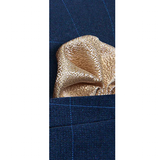 Funki Buys | Neckties | Men's 3 Pcs Crushed Gold Silk Tie Set