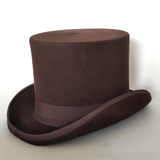 Men's Handcrafted Luxury Formal Top Hats - Gray - Hat 15cm - S(55cm) - Wool - image 13