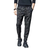 Men's Loose-Fitting Cargo Track Pants - Black - 5XL - Polyester - image 29