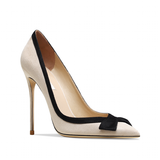 Women's Faux Leather Bow Knot Stilettos - Apricot - 1 / Suede / 12cm - 45 B - PU Leather - image 33