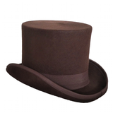 Men's Handcrafted Luxury Formal Top Hats - Gray - Hat 15cm - S(55cm) - Wool - image 12