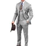 Men's Fashion Formal Wedding Tuxedos 3Pc - Royal Blue - 3 Pcs Suit - 6XL - Polyester - image 40
