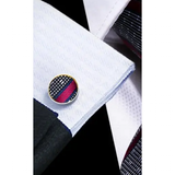 Funki Buys | Neckties | Men's 3 Pcs Gray Crimson Striped Tie Set