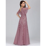Funki Buys | Dresses | Women's Long Sequin Lace Formal Dress